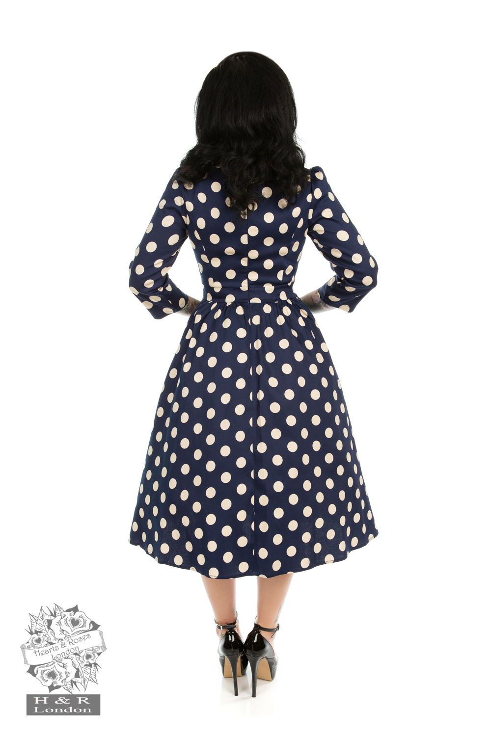 Milana Polka Dot Swing Dress